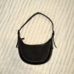 Steve Madden suede Leather Crescent Shoulder Bag